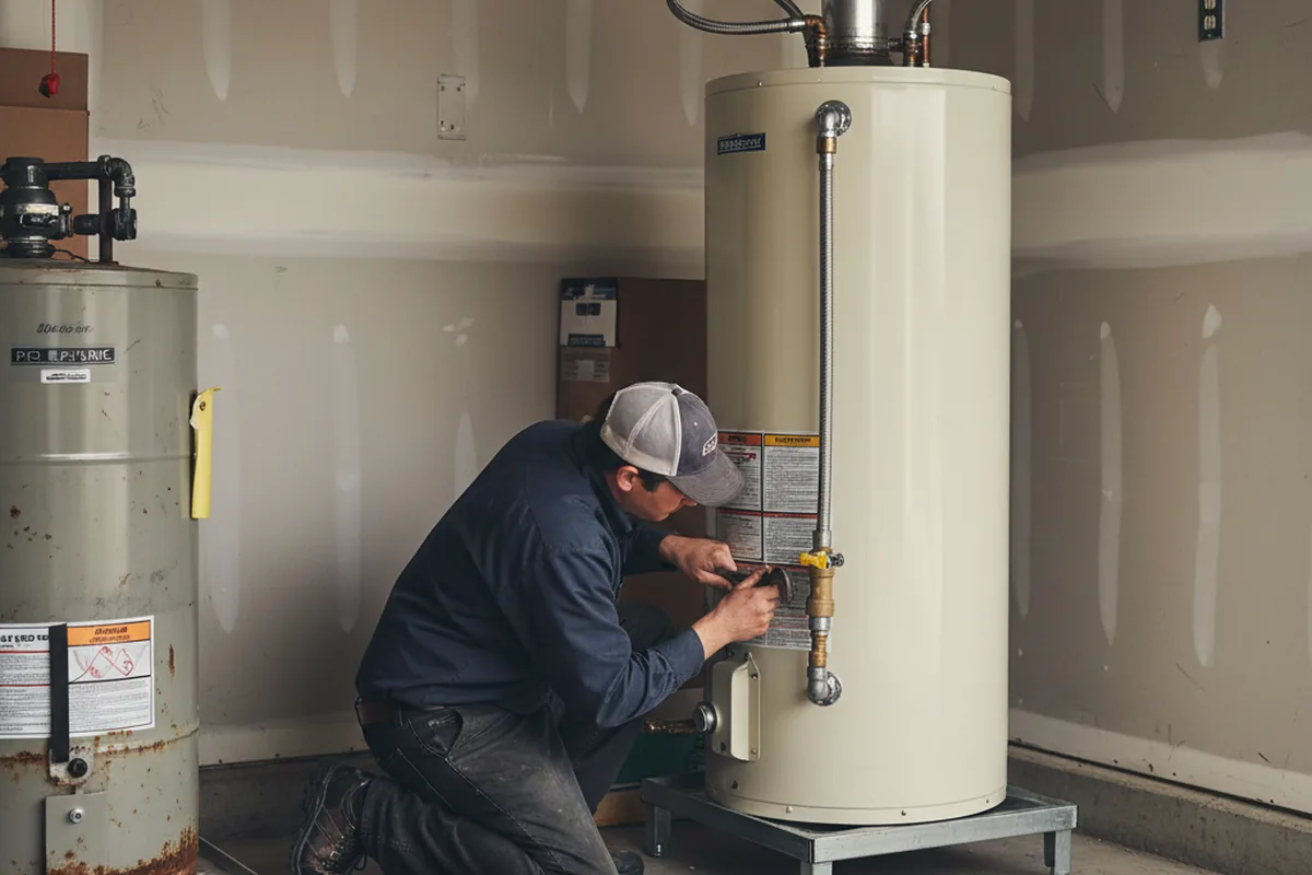 Water heater and shutoff valve replacement in Slatersville